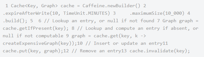 java緩存框架教程，Caffeine內(nèi)存緩存框架