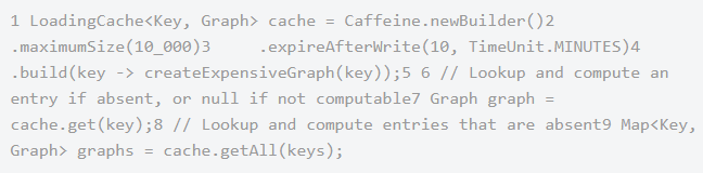java緩存框架教程，Caffeine內(nèi)存緩存框架