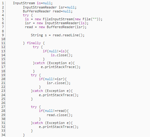 Java學習，java io流關閉