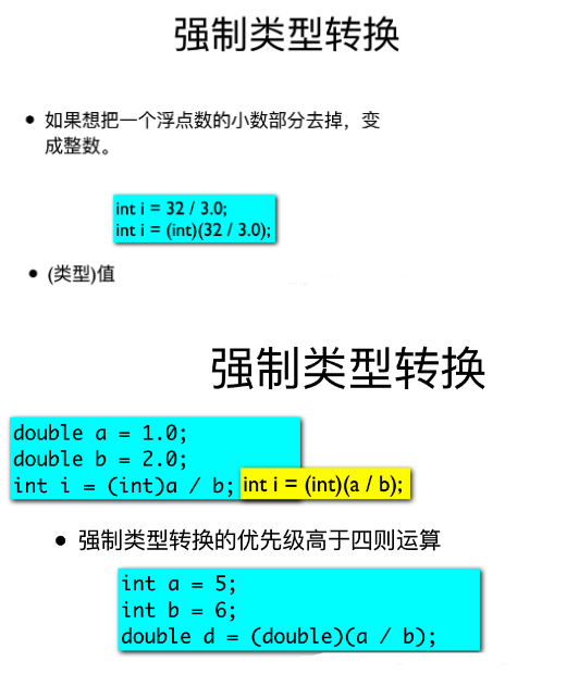 Java整型轉(zhuǎn)浮點(diǎn)型，強(qiáng)制類型轉(zhuǎn)換